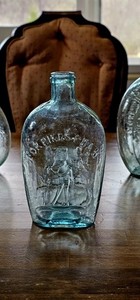 1860 For Pikes Peak Prospector and Eagle Historical Flask. Attic Mint, Free Ship