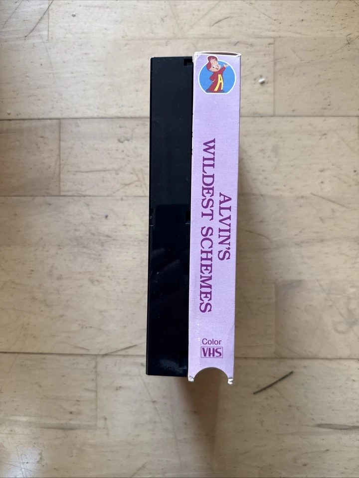 1986 Alvin And The Chipmunks Alvin's Wildest Schemes VHS Tape + Box - Image 4 of 4