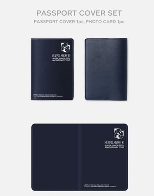 SUPER JUNIOR SUPER SHOW 10 OFFICIAL MD GOODS PASSPORT COVER SET +