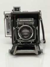 Graflex Speed Graphic 4x5 Camera Zeiss Tessar 10.5cm f/3.5 Compur Rapid