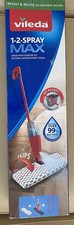 Vileda 1-2 Spray Max Mop - Microfibre Spray Mop with Detachable Bottle