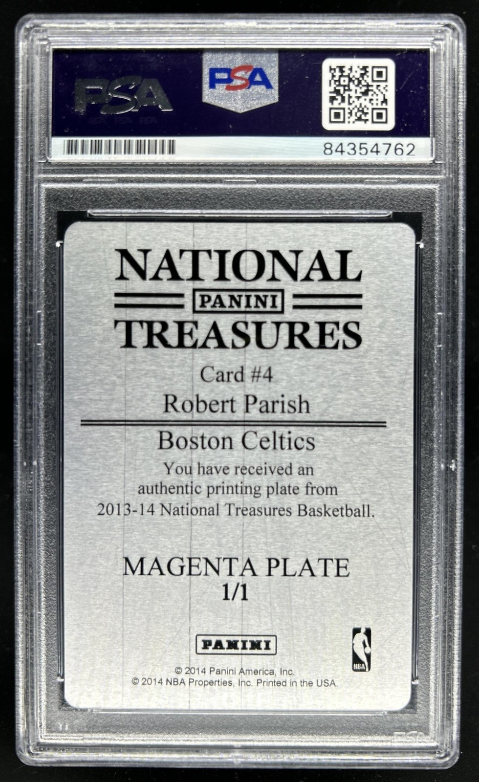 Basketball Trading Card Robert Parish PSA/DNA Certified Authentic Auto Autograph view 2