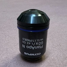 Olympus PlanApo N 60X/1.42 Oil FN26.5 Microscope Objective Lens UIS2  BFP1 RMS