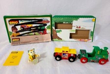 Brio Busytown Wood Train with Huckle Cat and Caboose NEW in Marked Box 32515