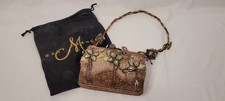 Vintage Mary Frances Beaded Flower Evening Handbag Embellished Holiday