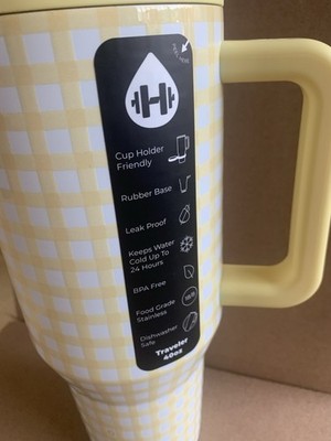 HydroJug Traveler 40oz Sunny Sips Limited Edition Cup Yellow New