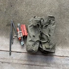 Army Shelter Half Pup Tent 1940s WW2 Military Canvas Lot Of 2 As Is With Stakes