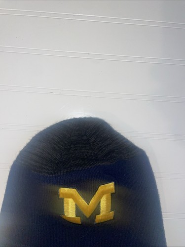 Univ of Michigan Block Nike Jordan Jumpman One Size Fits Most Size Beanie - Picture 7 of 16
