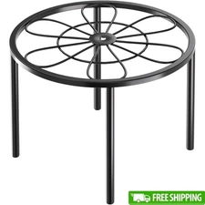 Metal Flower Plant Stand Heavy Duty Indoor Outdoor Planter Holder Garden Decor
