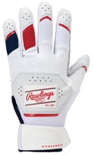 Rawlings 2025 Workhorse Batting Gloves White, Wh25Bg, Usa, Size Xl For Baseba 