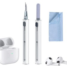 2Pcs Earbud Cleaning kit  Multi-Function Cleaning Pen with Soft Brush Flockin...