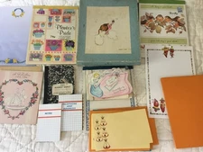 Lot of Vintage Stationary, Cards, notepads, Valentine & retro