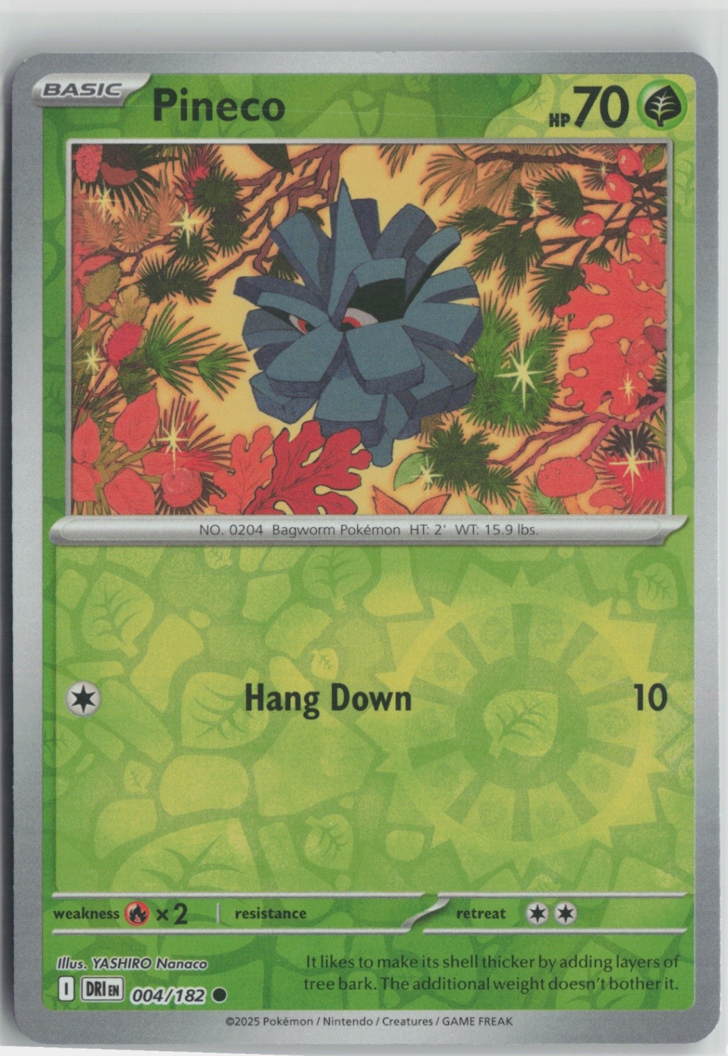 Pineco 004/182 Common SV10: Destined Rivals NM Reverse Holo