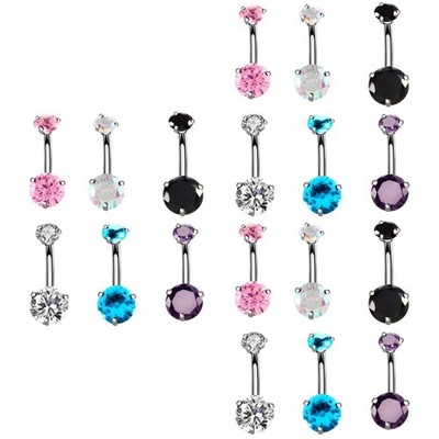  3 Pieces Bauchnabelringe Für Frauen Bauchnabelpiercings Klingelt