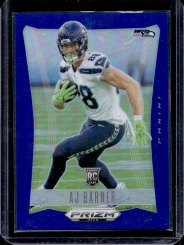 2024 Panini Prizm Deca AJ Barner RC Blue Rookie #/149 Seahawks