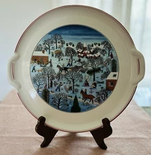 VILLEROY & BOCH Laplau NAIF CHRISTMAS Large 11.75x12.75" TAB SERVING PLATTER