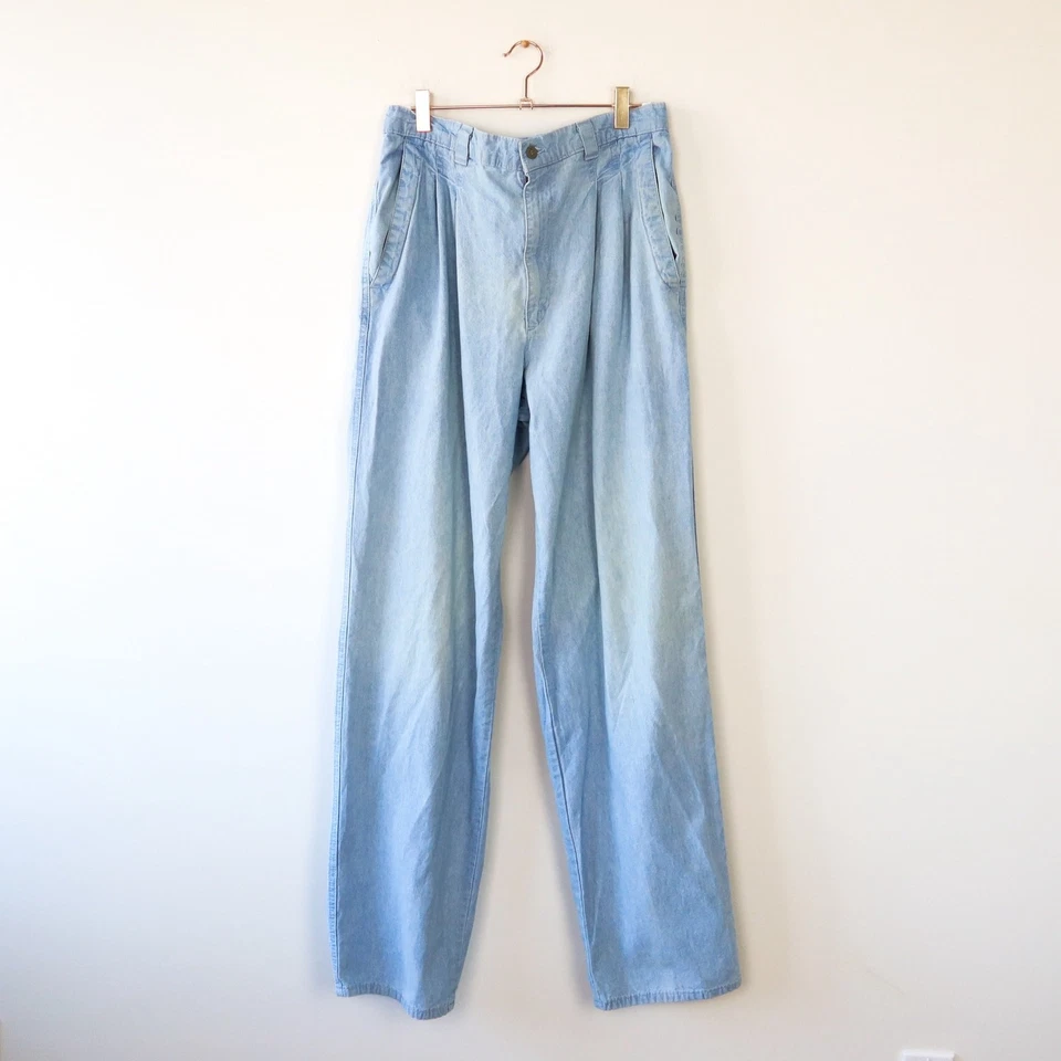 Jean Dockers Vintage Pierna Recta Lavado Ligero Cintura Alta Ajuste Relajado Cintura 30 Foto 2 de 4