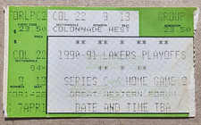 1990-91 Lakers Playoff Game 2 Ticket Stub