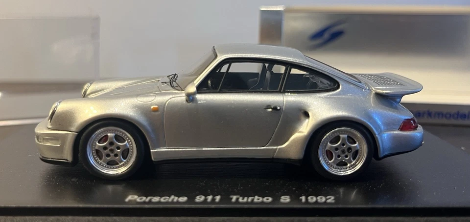 Porsche 911 Turbo S 964 1992 Spark 1 43 Silver - Immagine 3 di 4