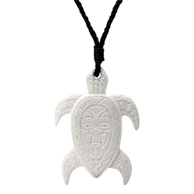 81stgeneration Anhänger Halskette Schildkröte Maori Handgeschnitzter Knochen
