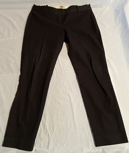 J.Crew Women's City Fit Cotton slacks Black Lightweight  6P Professional Style