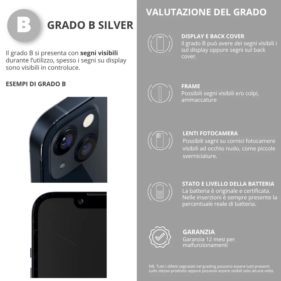 APPLE IPHONE 12 128GB COLORE NERO. BATTERIA A SCELTA VERIFICATI DI GRADI A,B C - Immagine 3 di 4