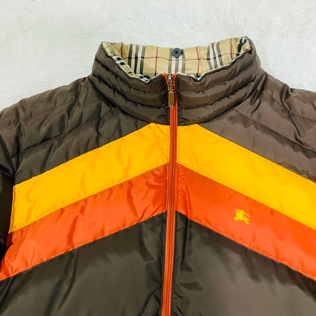 BURBERRY BLACK LABEL Down Jacket Brown Size L From Japan thumbnail 16