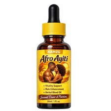 AAMZG Afro Ayiti Oil Natural Herbal Blend Vitality Support For Men - 1 fl oz USA