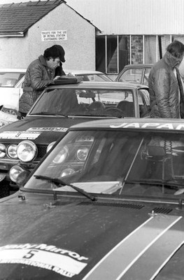 Harry Kallstrom Claes Bilstam Datsun 240Z RAC Rally November 17 1973 Old Photo