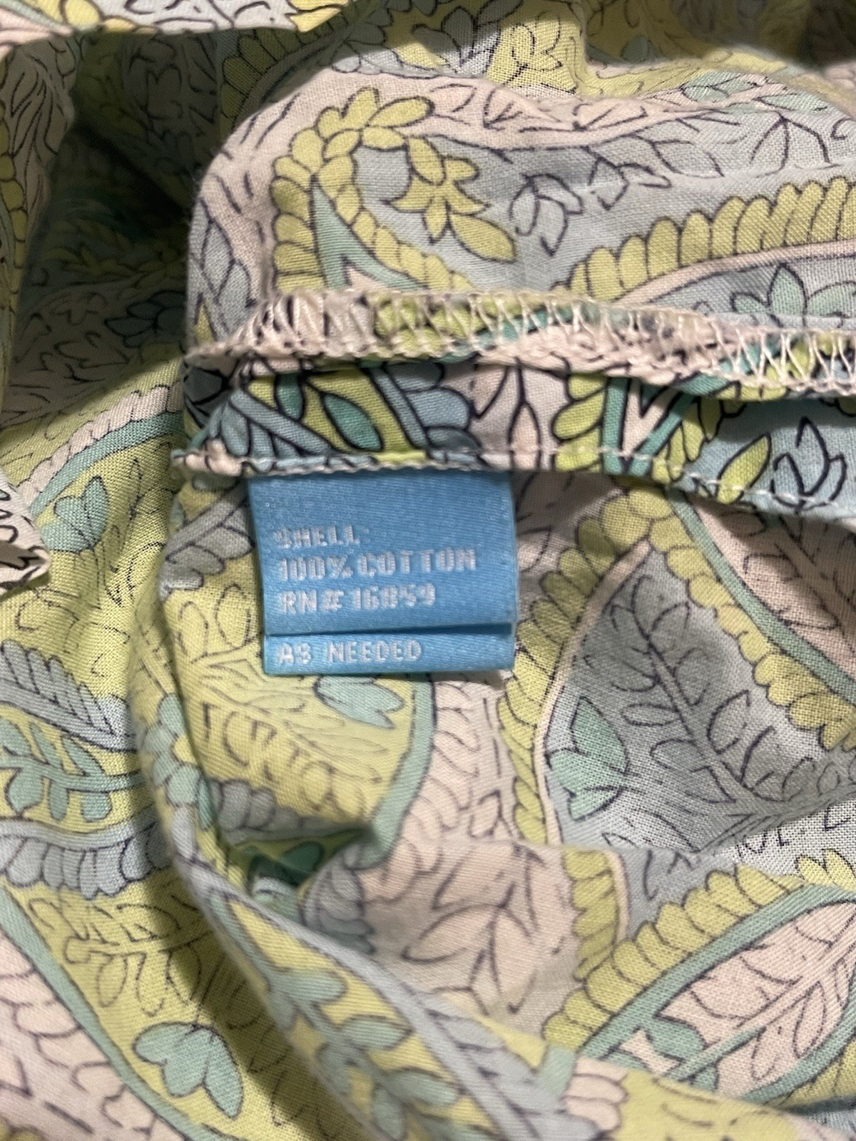 J. McLaughlin Cotton MultiColor Ruffle Split Neck… - image 6