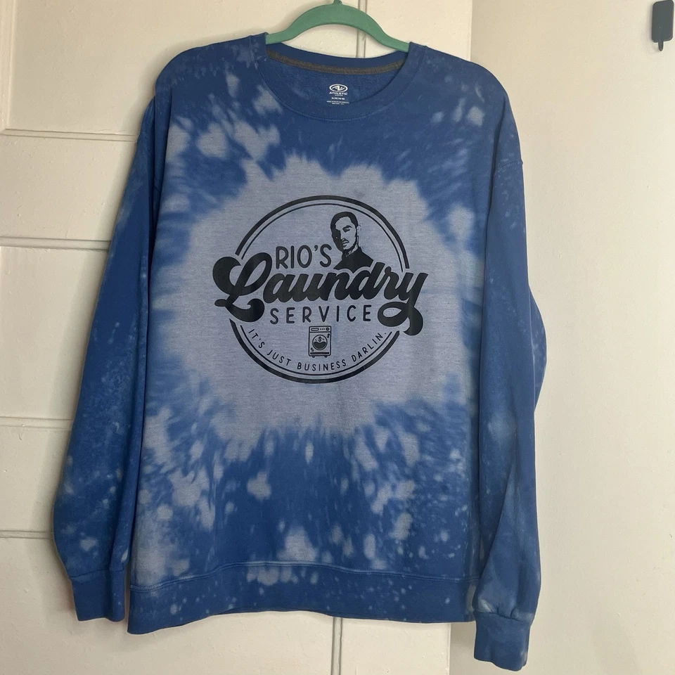 Sudadera Good Girls Rios Laundry Service Azul Tie Dye Para Mujer’s XL Foto 4 de 4