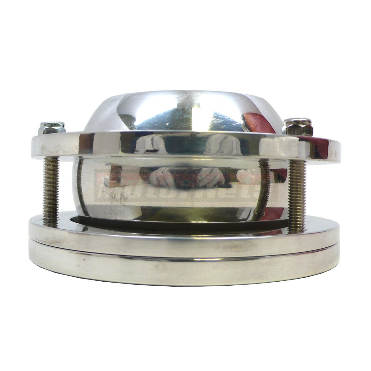 2 Billet Aluminum Steering Column Floor Mount Swivel For Chevy Ford Mopar GMC (Chrome)