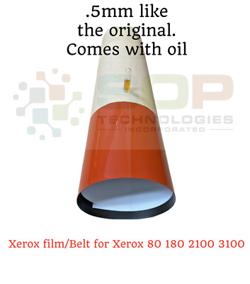 Replacement Fuser Film For Xerox Versant 80 180 280 2100 3100 .5mm + Oil
