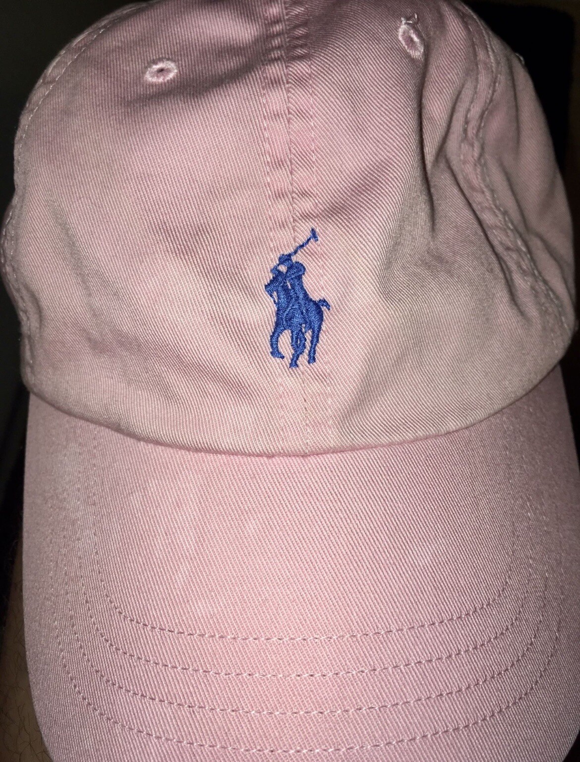 Cappello berretto baseball Polo Ralph Lauren ricamato cinturino pony rosa