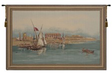 Imported Temple of Luxor European Tapestry - Art by David Roberts, Castle Decor