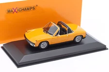 VW PORSCHE 914/4 1972 Orange Cabriolet Maxichamps 940065662 1:43 Minichamps