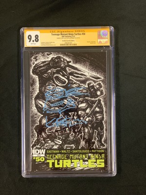 Teenage Mutant Ninja Turtles 50 CGC SS 9.8 Remarked Eastman ! Kirby RI Tmnt