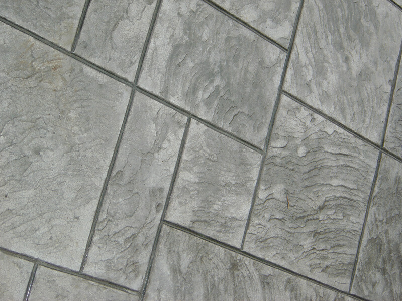 4 Piece Set Royal Ashler Slate Decorative Concrete Cement Overlay