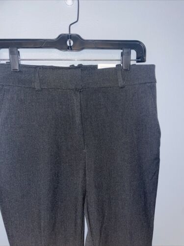 H&M Light Heather Gray Slacks Women’s Sz 8 Trouser Office Pants Flat Front P - Picture 3 of 11