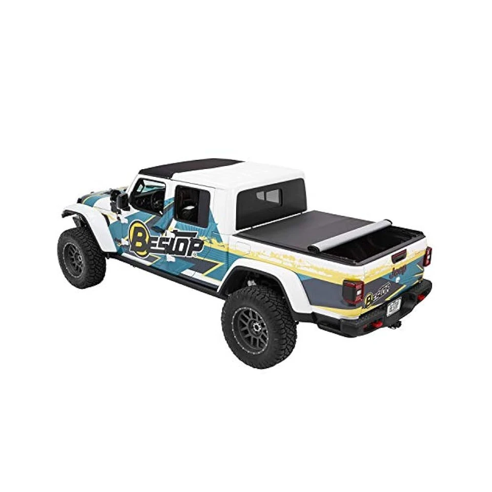 Vinyl Coated Tonneau, Easy Installation & Reliable Truck Bed Protection Foto 2 de 4