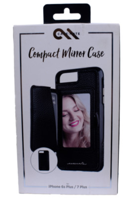 Case-Mate Compact Mirror Case for Apple iPhone 8Plus/7Plus/6SPlus/6Plus - Black