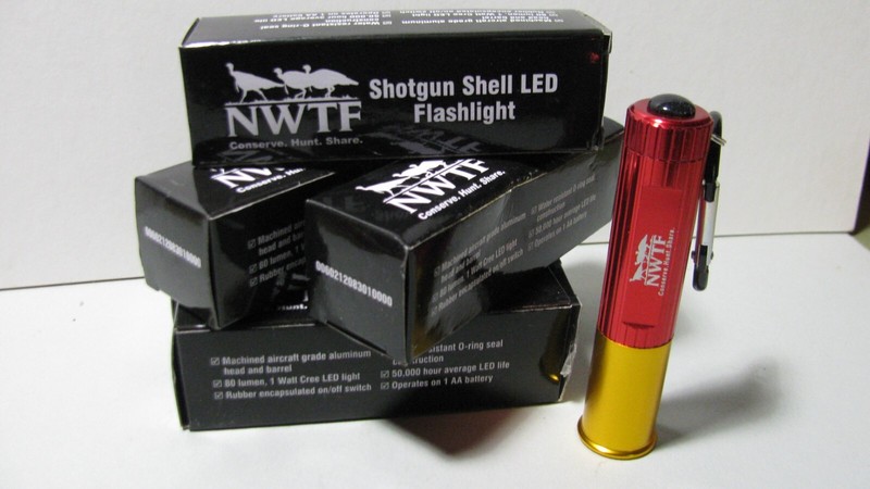 NWTF National Wild Turkey Federation Shotshell Flashlight - 5 unused IOB