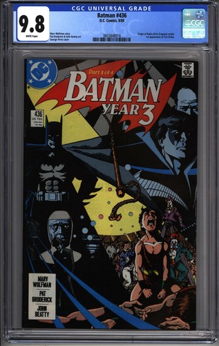 * BATMAN #436 CGC 9.8 Year 3 Pt 1 1st Tim Drake! Wolfman Perez (3803848016) *