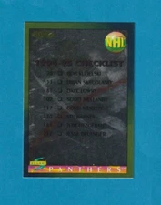 1994-95 Score GOLD LINE parallel # 267 Checklist PANTHERS & WHALERS