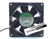 SUNON 8025 8CM KD2408PTB1-6 24V 2.9W 2-wire inverter cooling fan