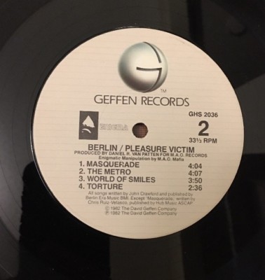 BERLIN “Pleasure Victim”, GHS2036 LP Album | eBay