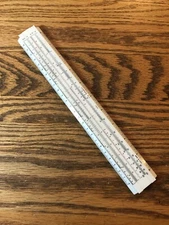 Vintage Specialty Sliding Ruler With Equivalents On Back Come W/ Original Case !
