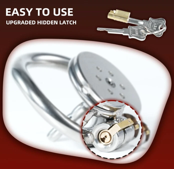 Métal Dispositif De Chasteté Homme Fetiche Cage De Chasteté Avce Tige à Urètre - Photo 2/4