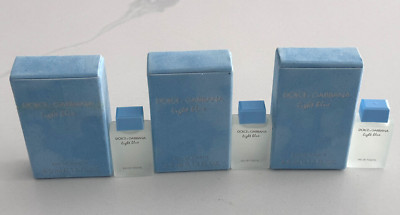 3x Dolce & Gabbana Light Blue Eau de Toilette 0.15 floz