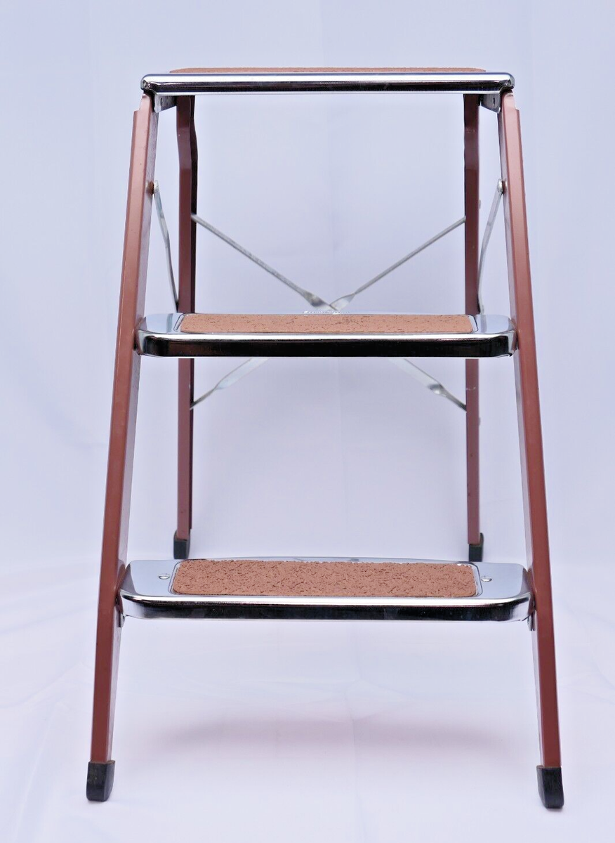 ラダービルディング （LADDER BUILDING) MSX (1983年) Vintage 1970s Lincoln Metal BeautyWare Step Ladder #100-B Brown 23